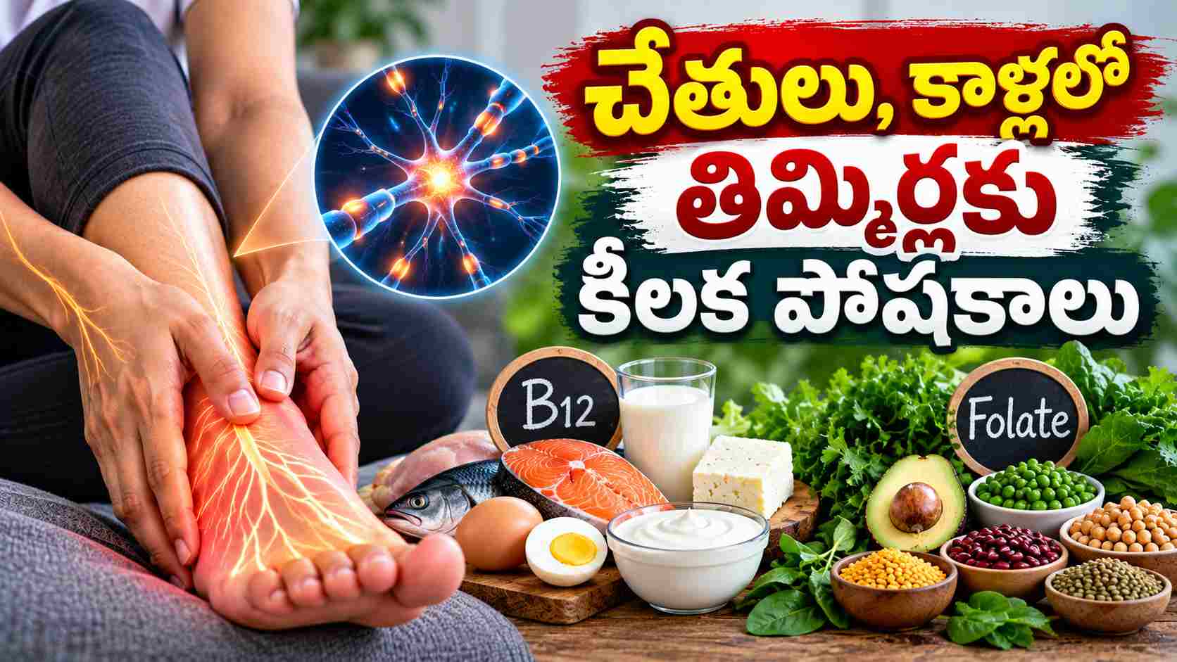 చేతులు, కాళ్లలో తిమ్మిర్లు వస్తున్నాయా…ఈ పోషకాలపై ఓ కన్నేయండి! Tingling In Your Hands And Feet Keep An Eye On These Nutrients