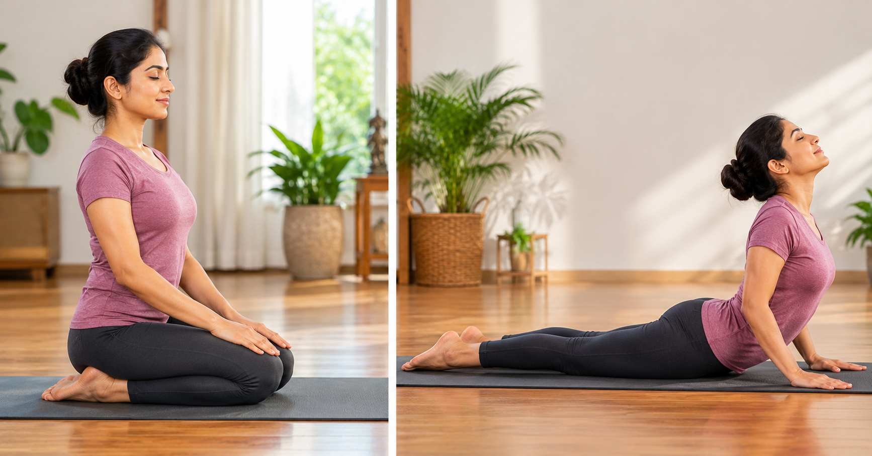 Vajrasana, Bhujangasana