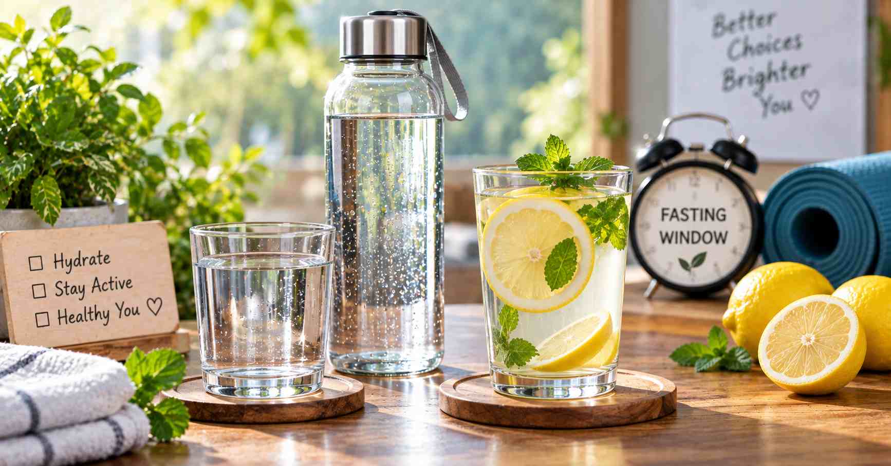 Water & Lemon Water During Fasting