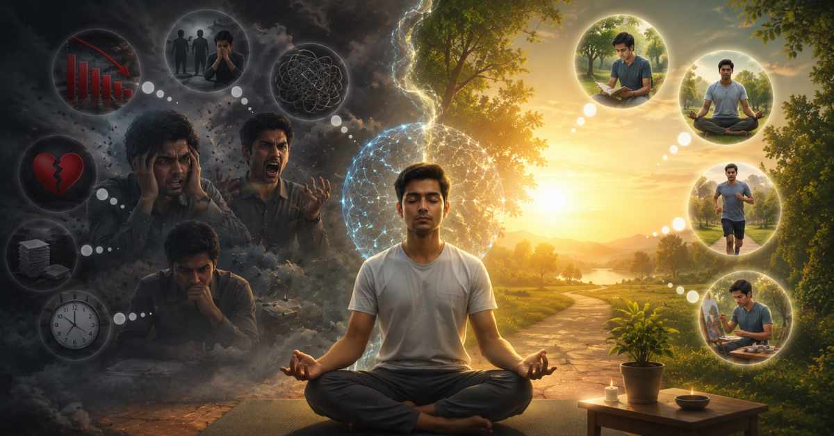 What should you do when thoughts arise