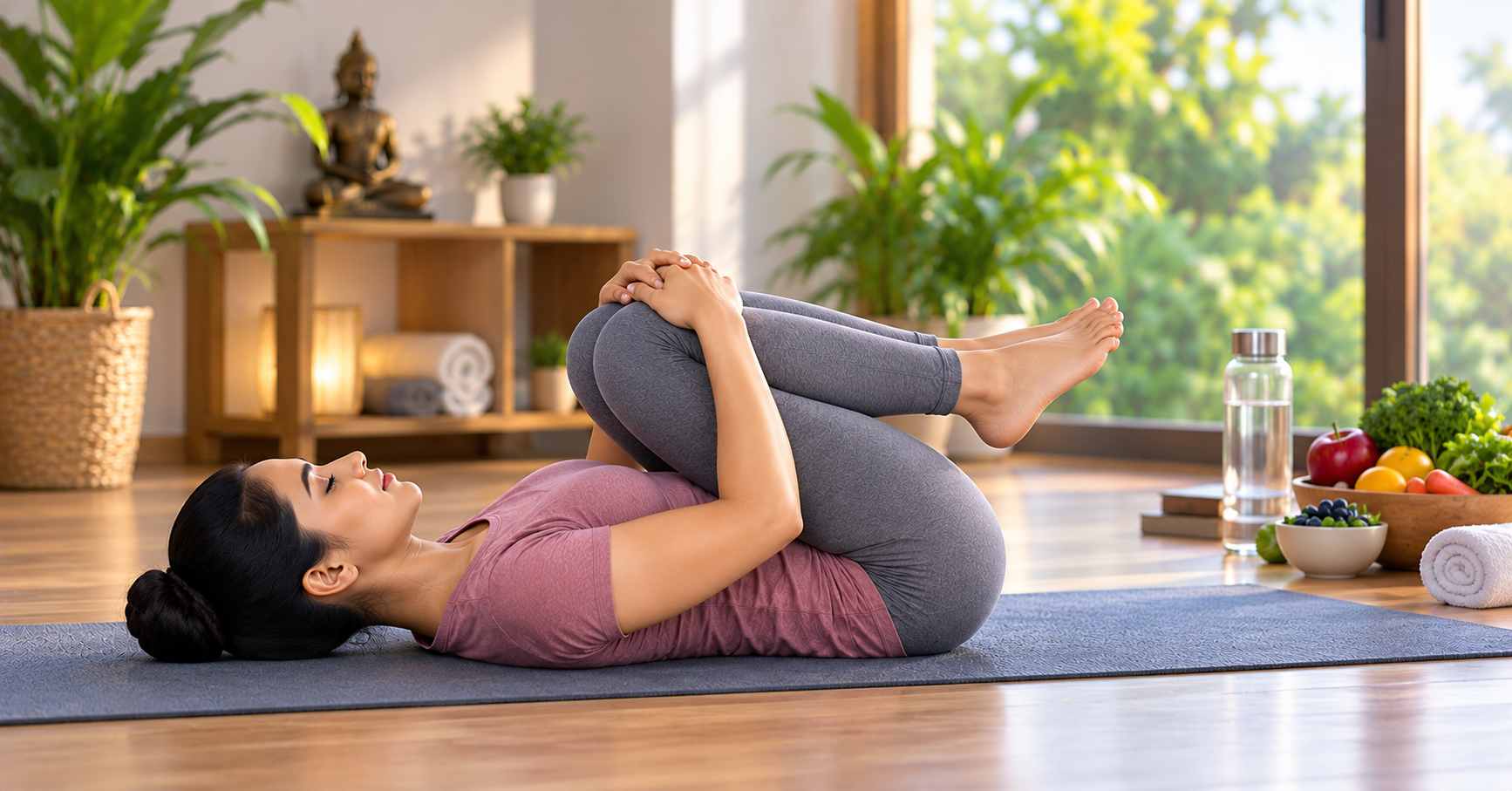Wind-Relieving Pose & Healthy Habits