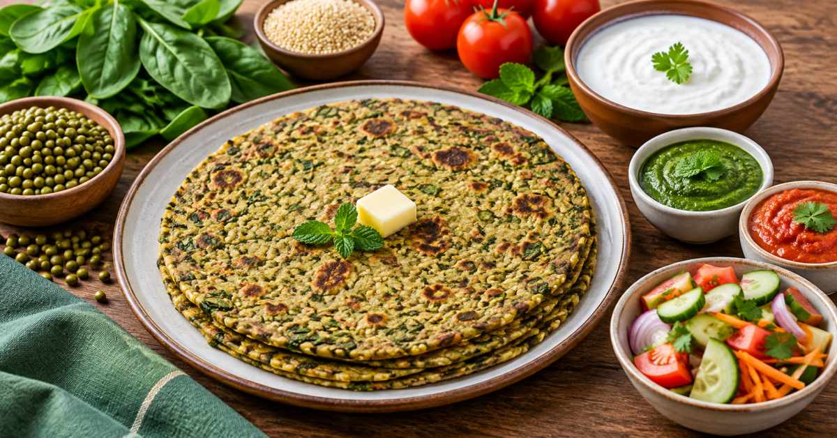 You can serve the roti with curd and chutney.