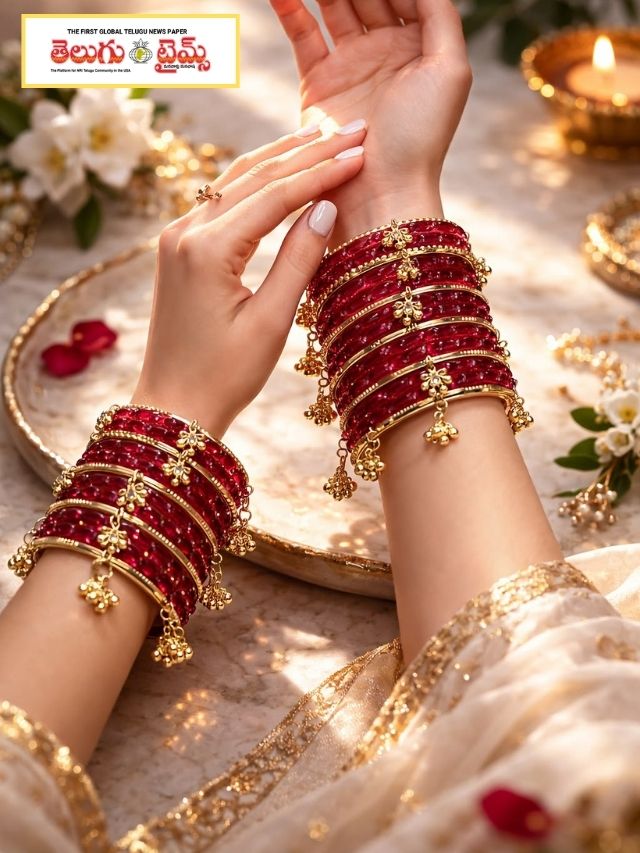 చీరకు పర్ఫెక్ట్‌గా మ్యాచ్ అయ్యే గాజుల కలెక్షన్లు.. లుక్ అదుర్స్