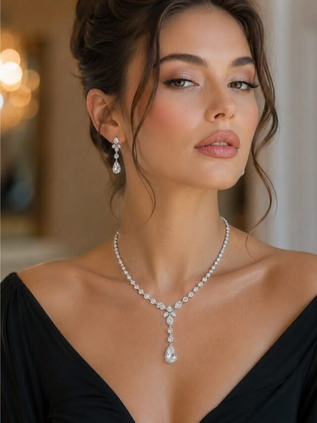 మెడలో మెరిసే అందం.. Crystal Collar Necklace‌తో లుక్ అదుర్స్!
