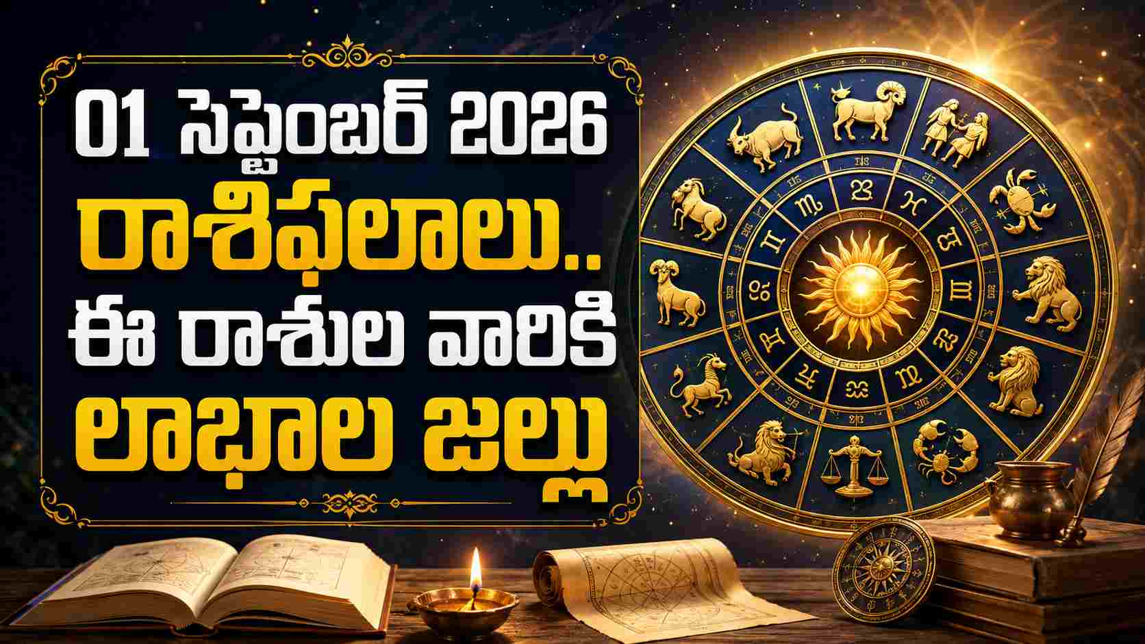 01 సెప్టెంబర్ 2026 రాశిఫలాలు..ఈ రాశుల వారికి లాభాల జల్లు! September 01 2026 Daily Horoscope Big Gains Await These Signs