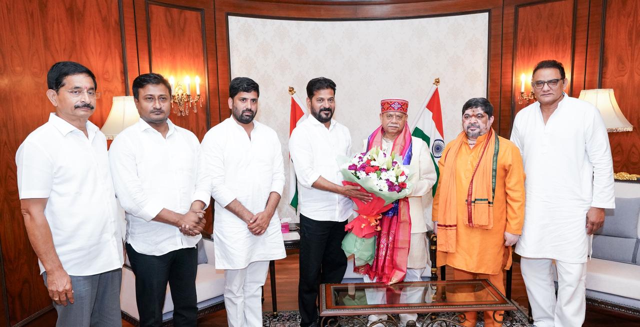 Cm Revanth Reddy Meets Governor Shiv Pratap Shukla