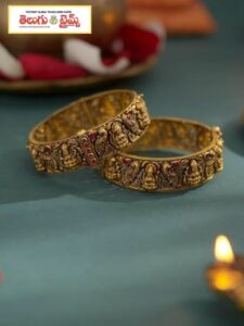 temple gold Kada bangles that are simply stunning
