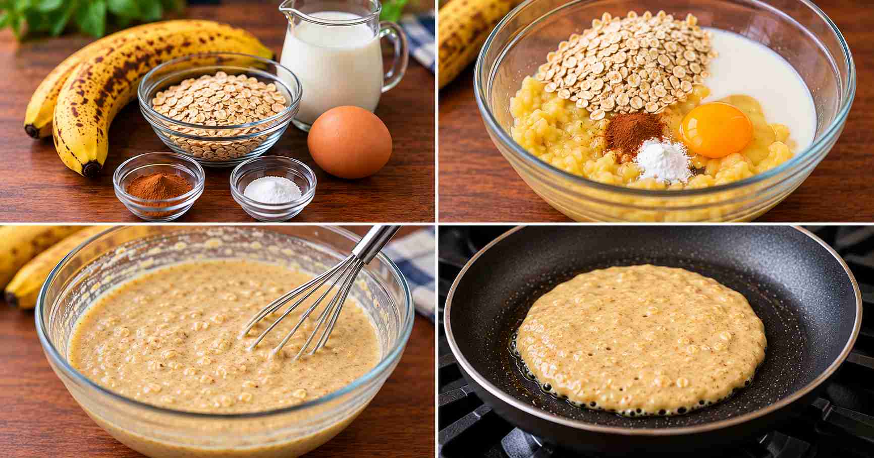 Banana Oats Pancake Recipe