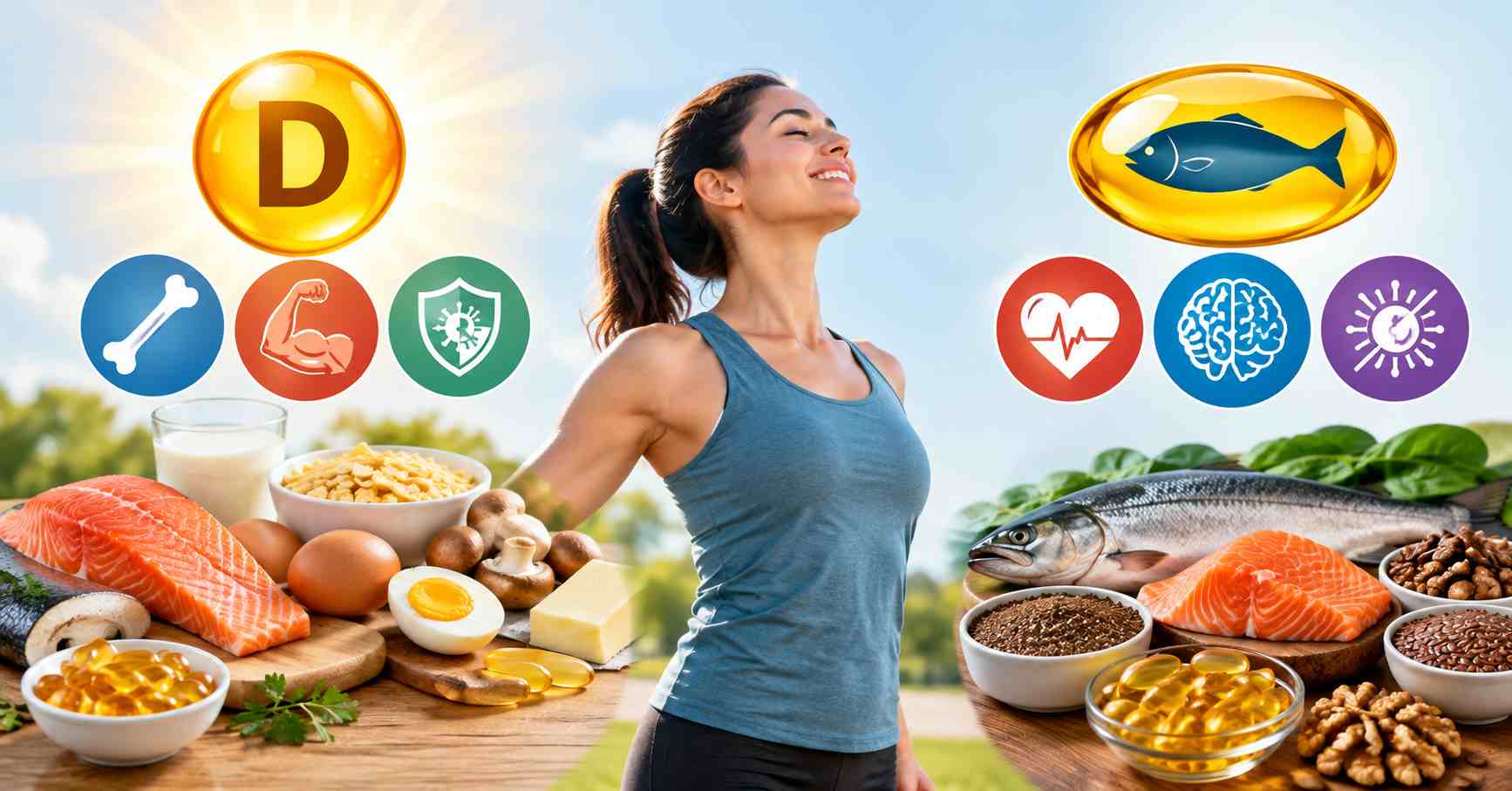 Benefits of Vitamin D and Omega-3