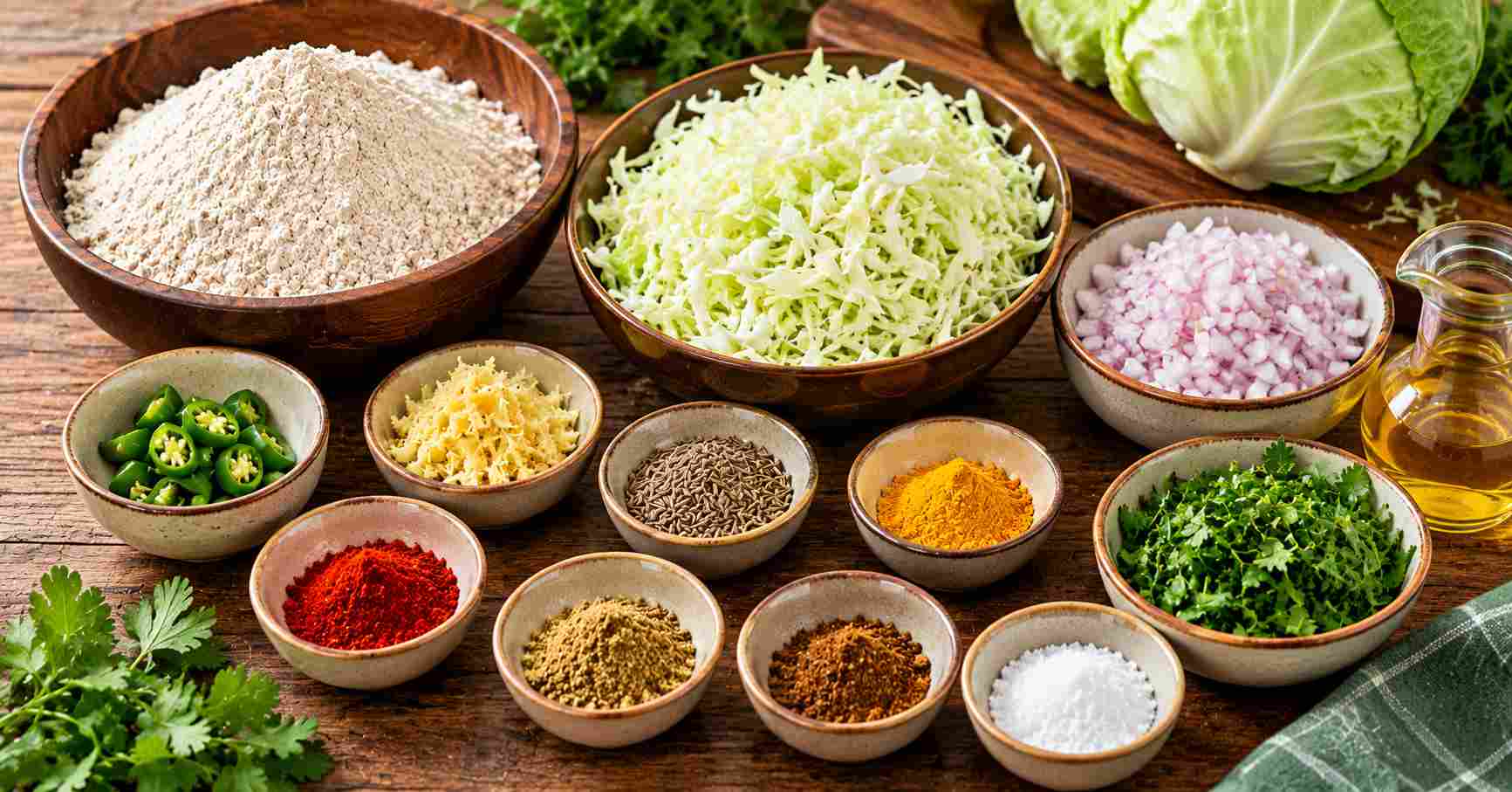Cabbage Paratha Ingredients