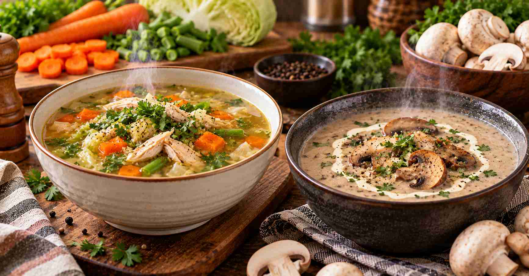 Chicken & Mushroom Soups