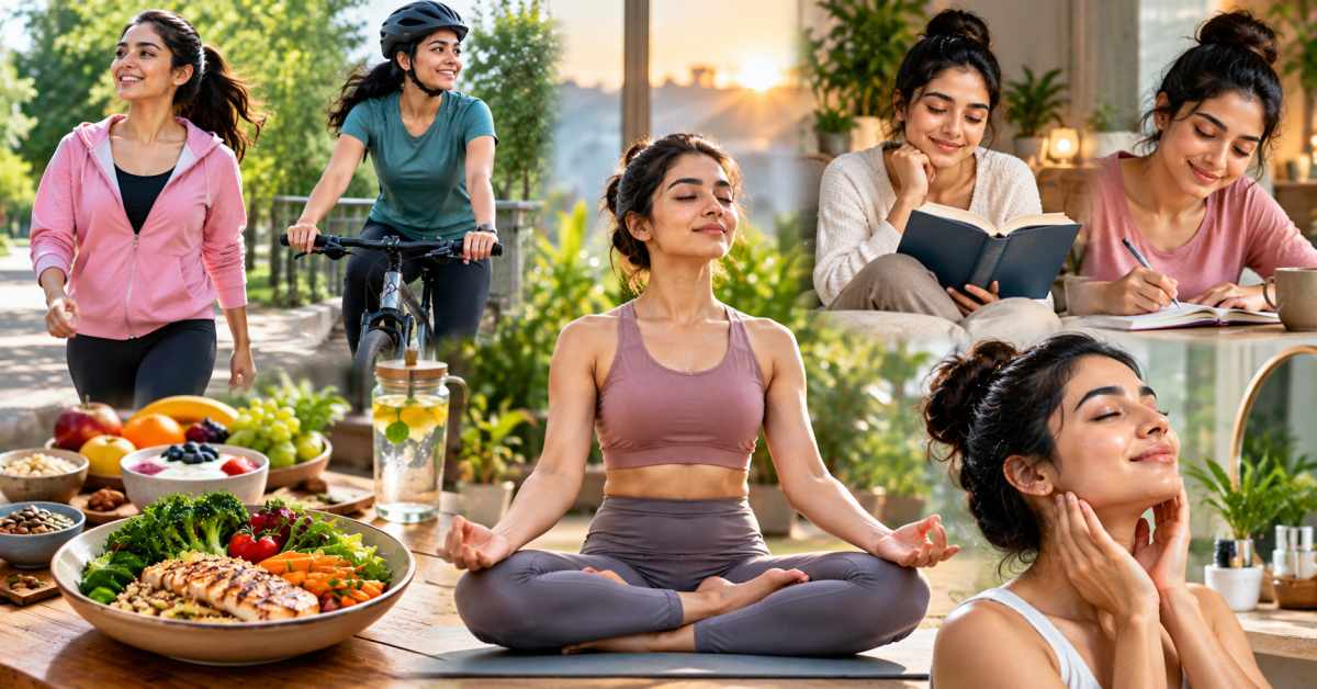 Complete glow up with exercise and mental peace