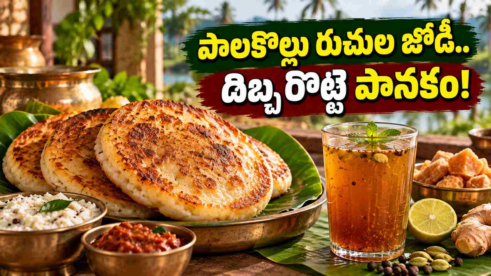 Dibba Rotti With Panakam Enjoy Palakollus Traditional Taste At Home