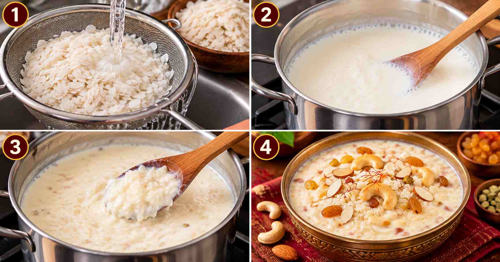 Doodh Chire Preparation Method