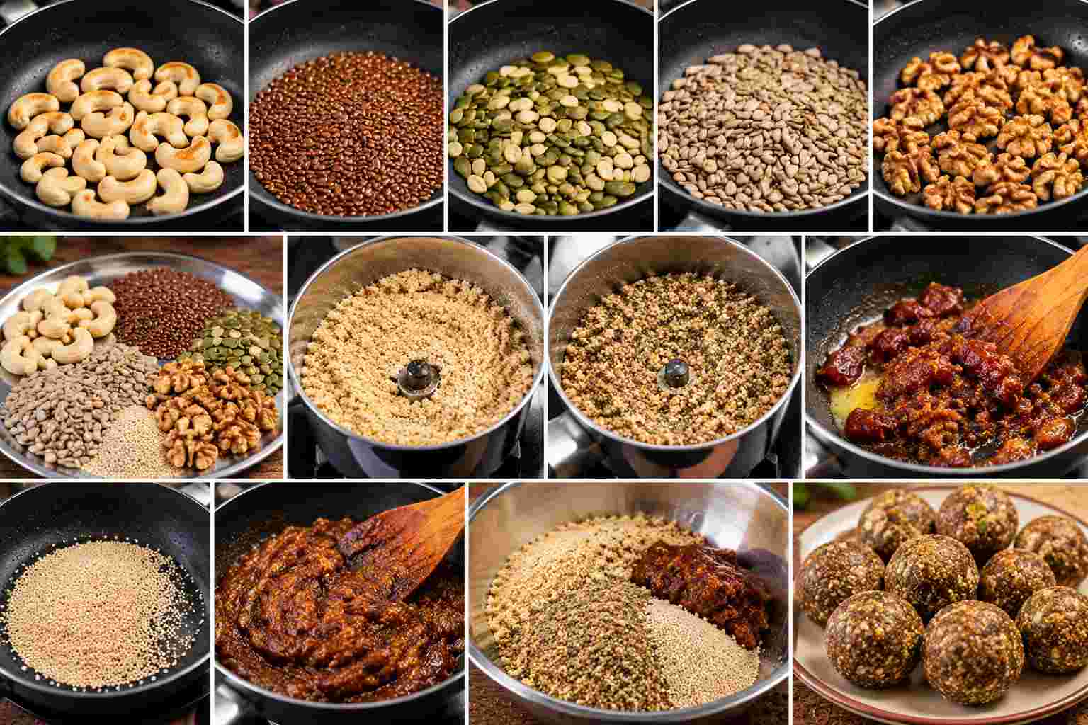 Dry Fruit Laddu Preparation