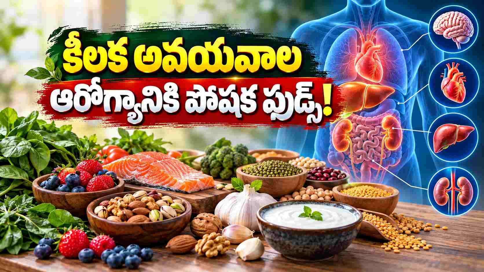 ఒక్కో ఫుడ్లో ఒక్కో పోషక పవర్.. కీలక అవయవాల ఆరోగ్యానికి ఇవి బెస్ట్! Each Food Has Its Own Nutritional Power These Are Best For Vital Organ Health