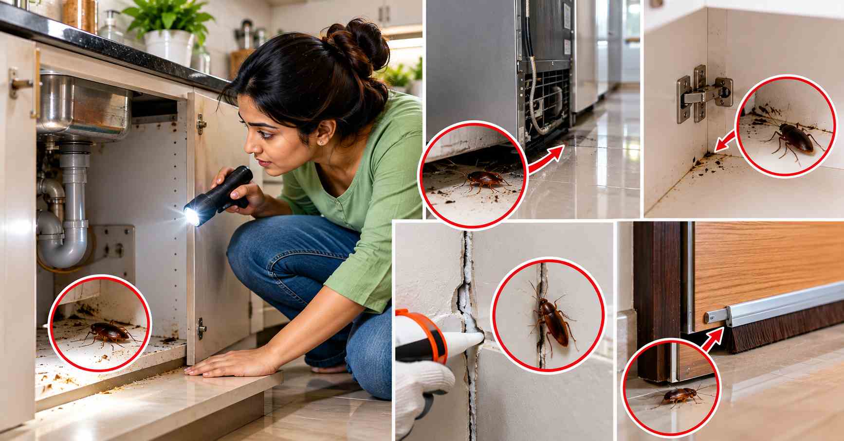 Eliminate Cockroach Hiding Spots