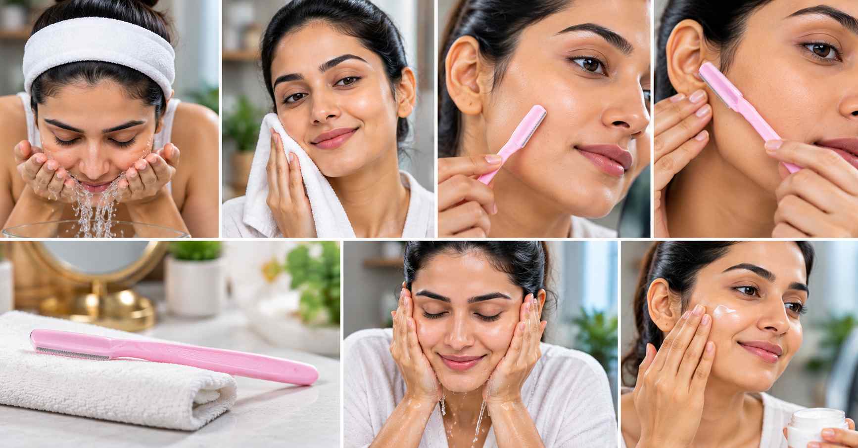 Facial Hair Removal with Razor