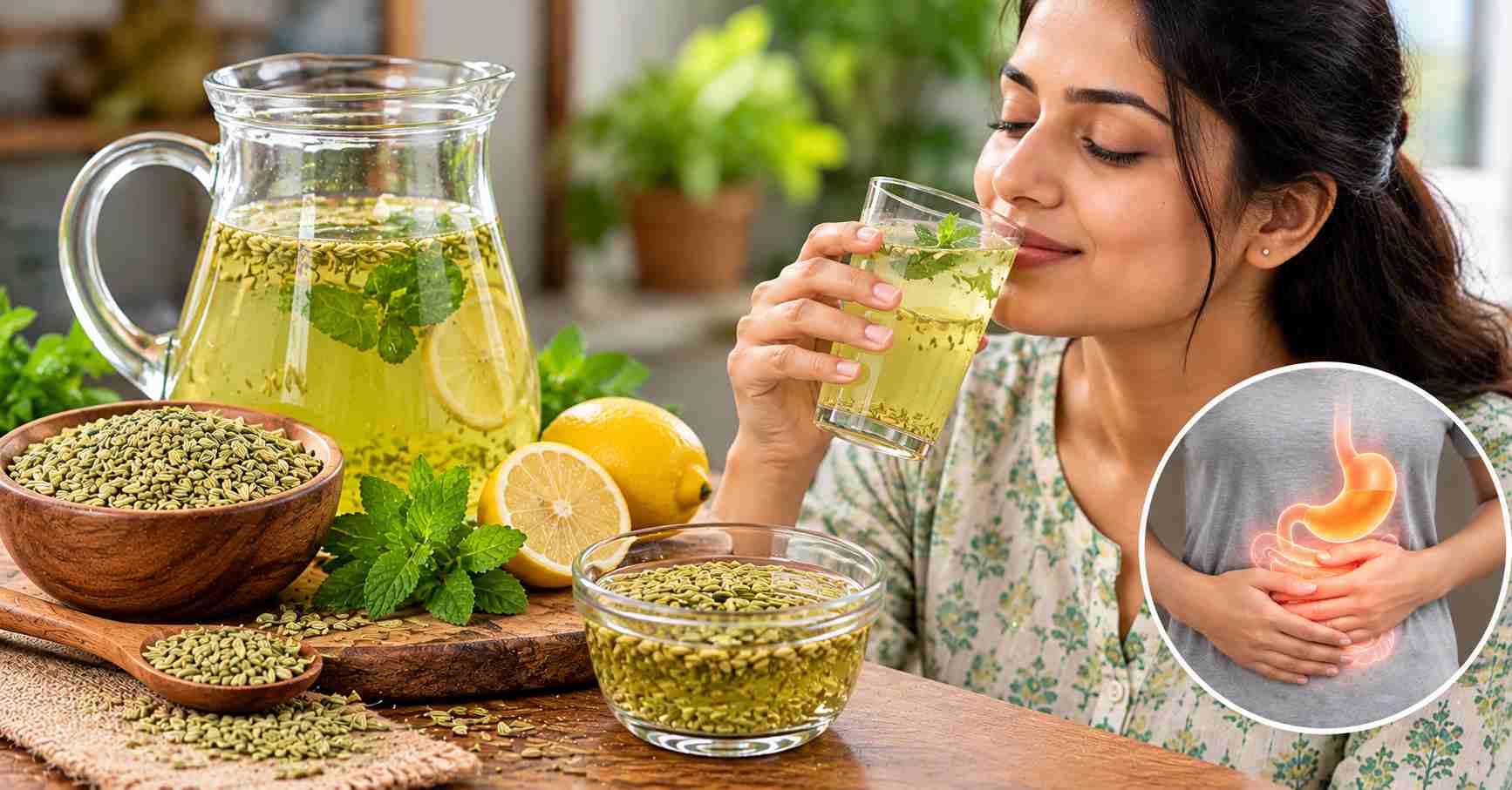 Fennel Sharbat Preparation
