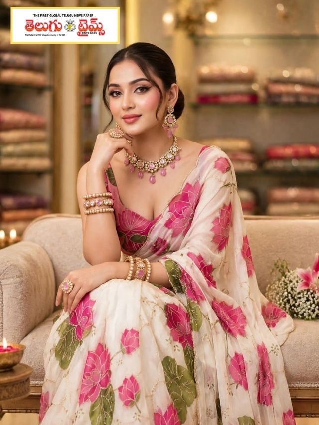 ఫ్లోరల్ ప్రింట్ శారీస్.. డైలీవేర్‌కు ఈ డిజైన్లు సూపర్!