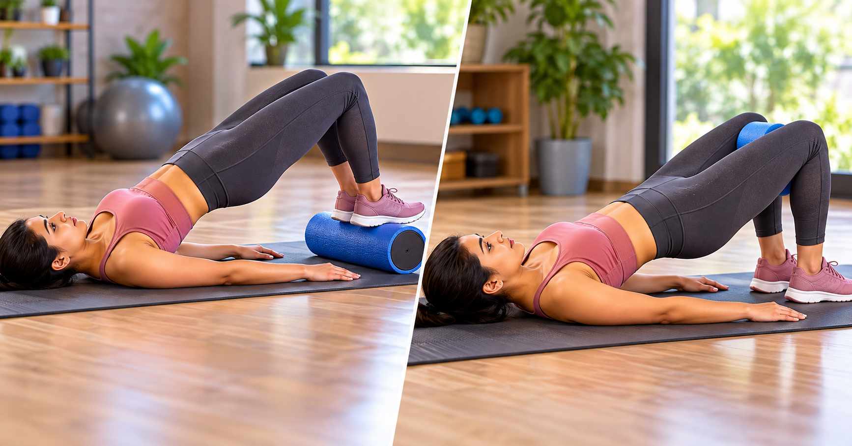 Foam Roller Bridge Exercises