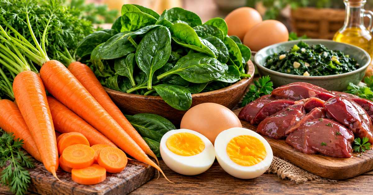 Foods rich in Vitamin A and their health benefits