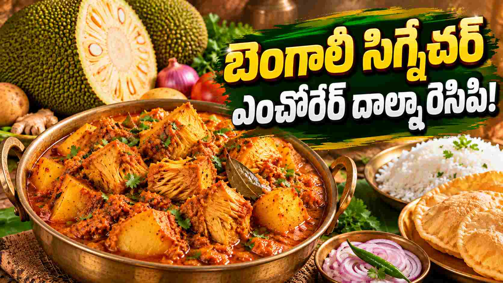 ఆదివారం స్పెషల్ లంచ్లోకి.. బెంగాలీ సిగ్నేచర్ ఎంచోరేర్ దాల్నా రెసిపీ! For A Special Sunday Lunch Bengali Signature Enchorer Dalna Recipe