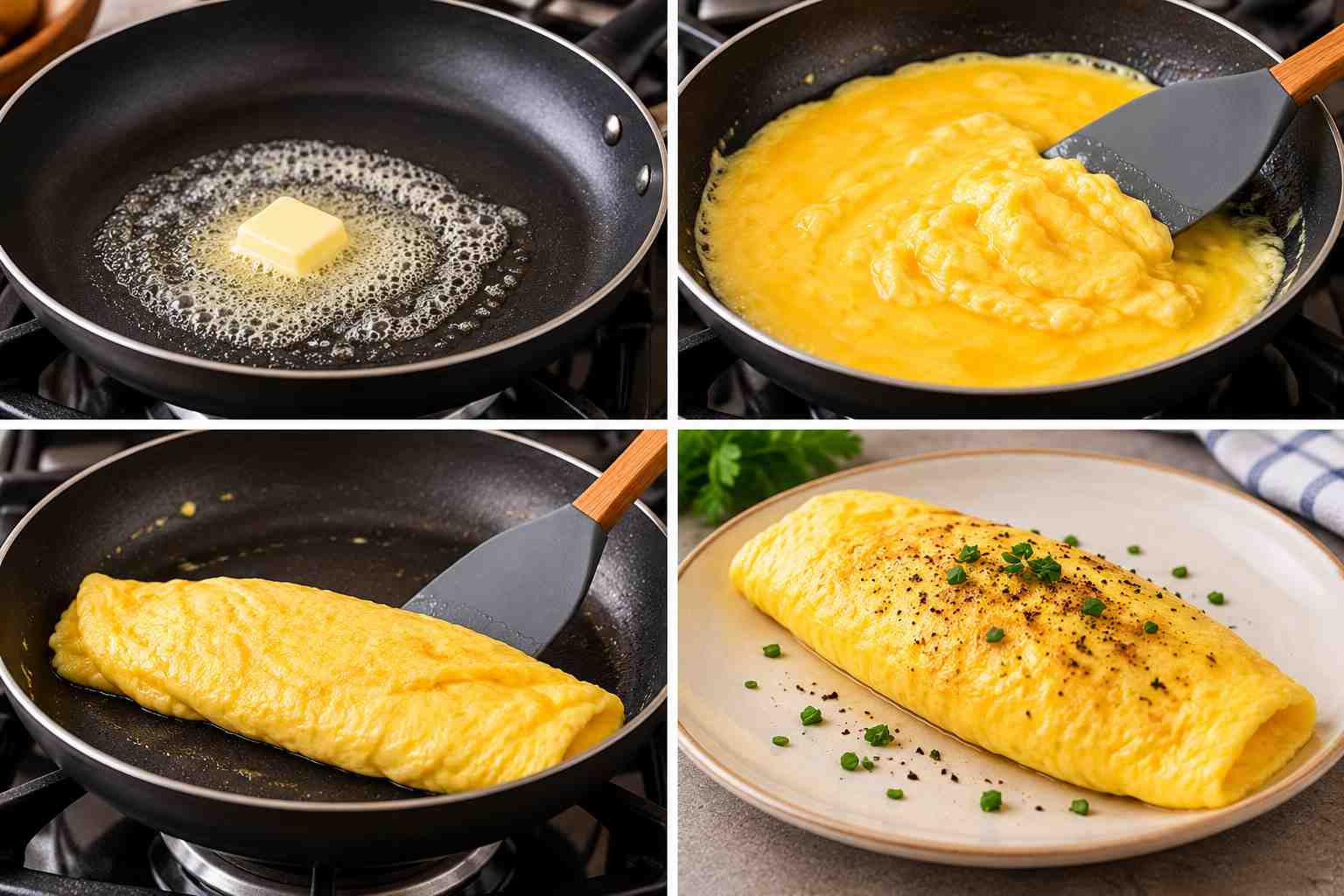 French Omelette Cooking Method