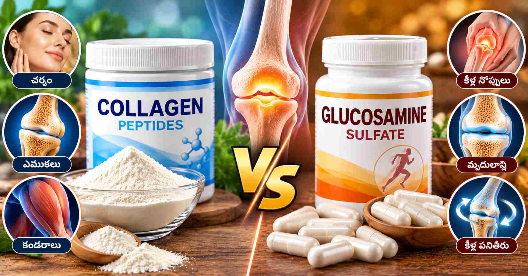 Glucosamine Benefits vs Collagen