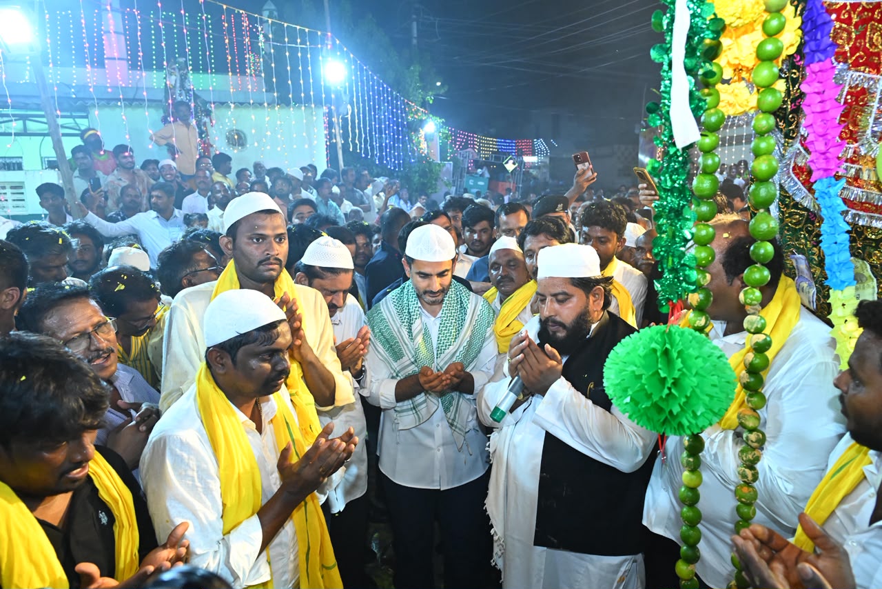 గ్యార్మీ గంధ మహోత్సవంలో పాల్గొన్న మంత్రి నారా లోకేష్ Mellempudi Gyarami Sharif Lokesh Suri