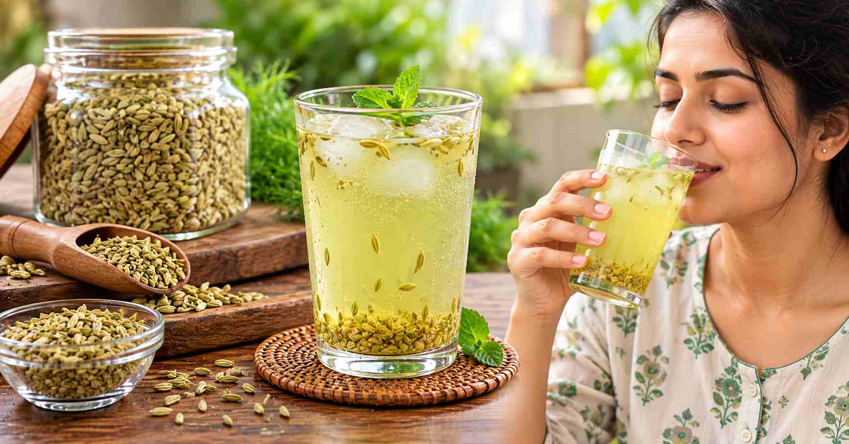 Hydration with Fennel Sharbat