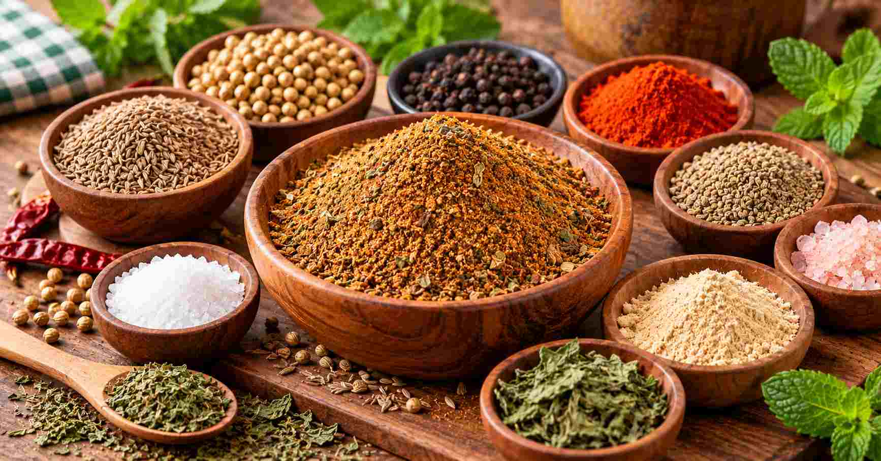 Ingredients for Homemade Masala