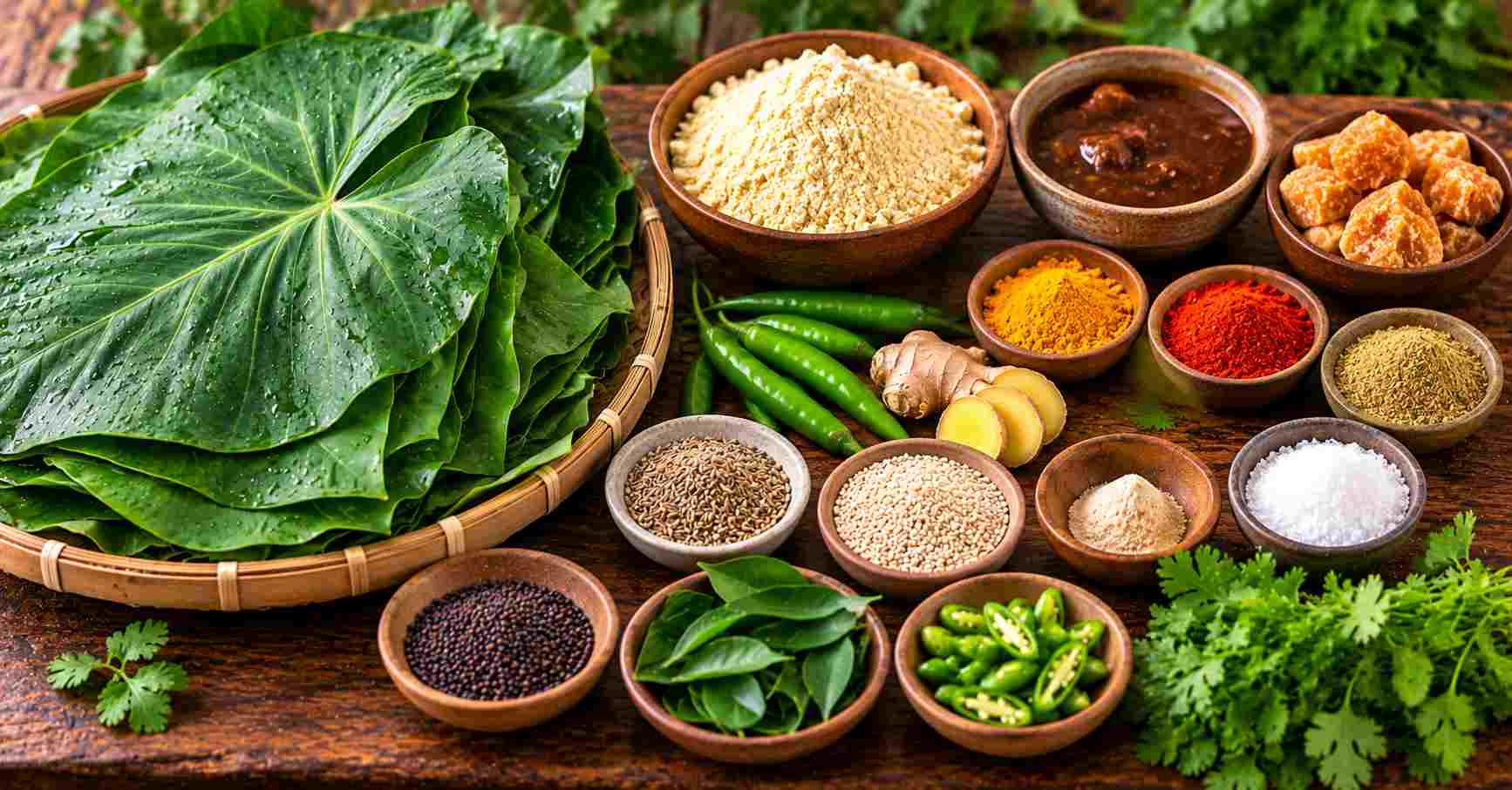 Ingredients for Patra Recipe
