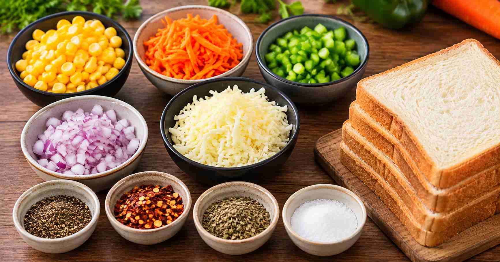 Ingredients for Sandwich Preparation