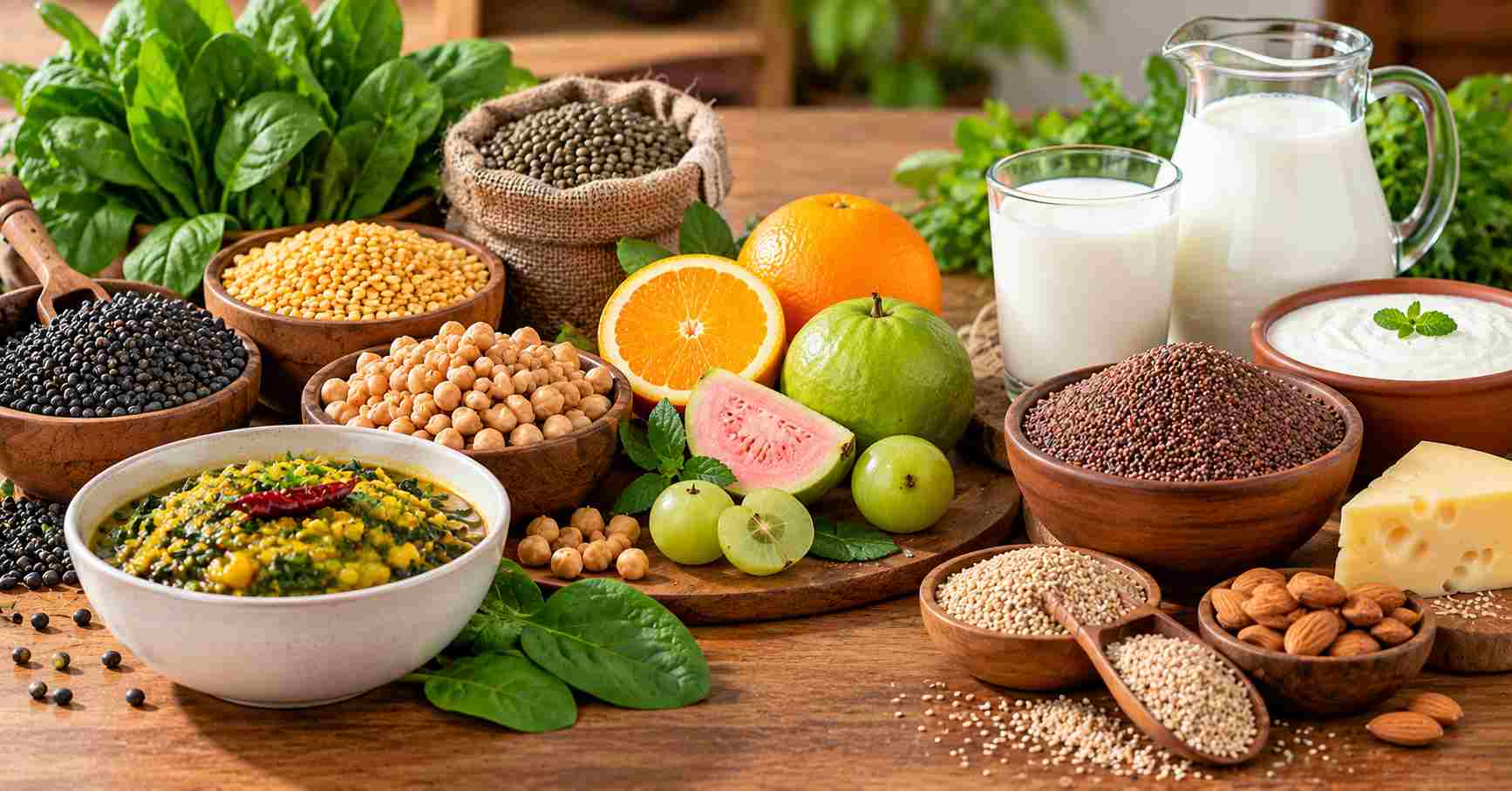 Iron and Calcium-Rich Foods
