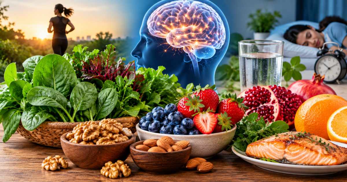 Leafy greens for brain health... a healthy lifestyle