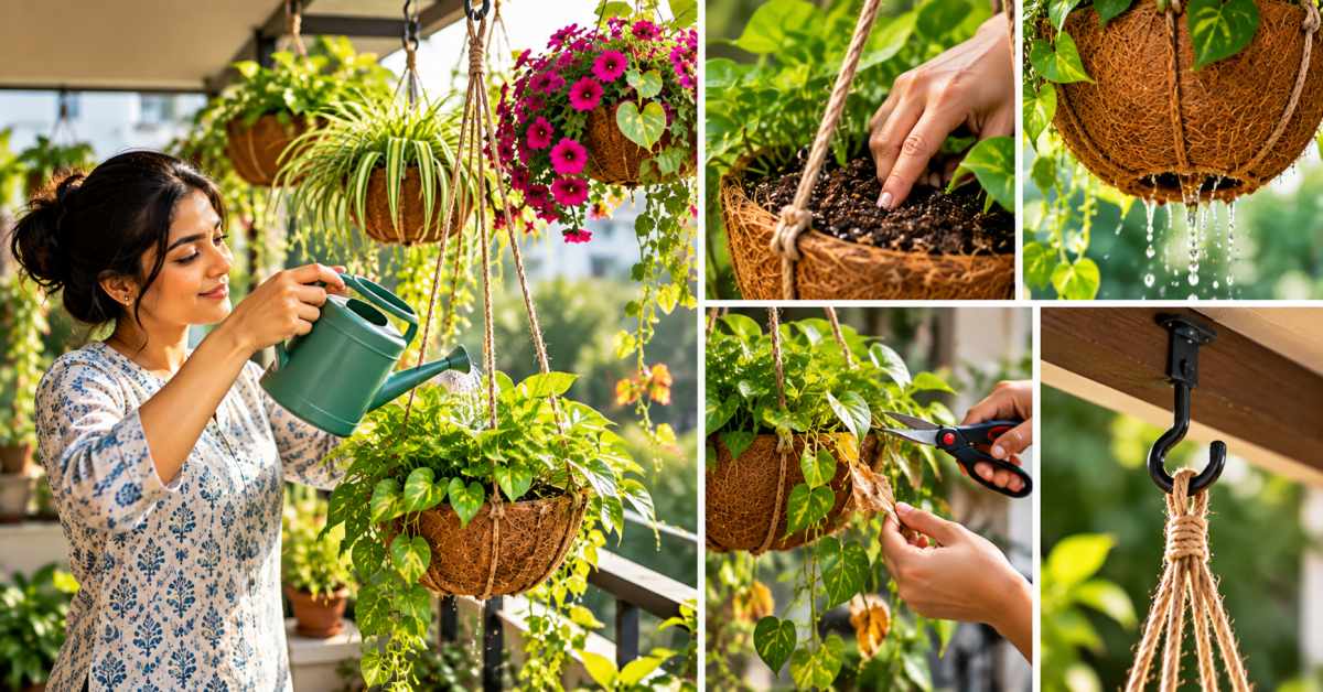 Maintenance of a Hanging Garden and Precautions to Take 