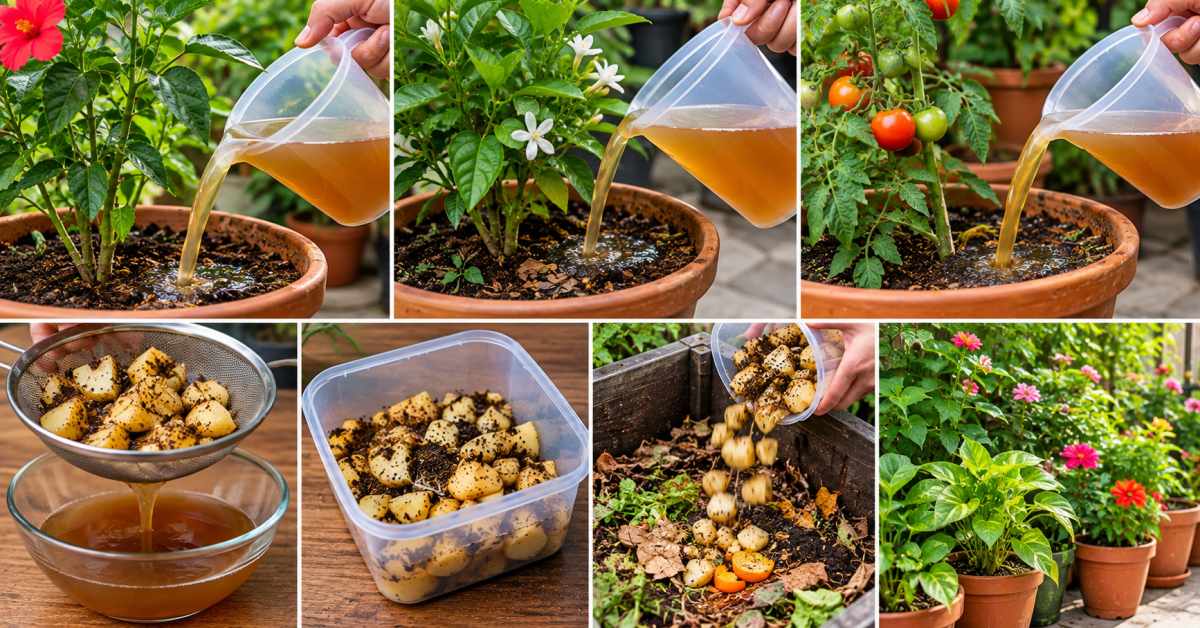 Method of applying to plants.. Like this with the remaining pulp