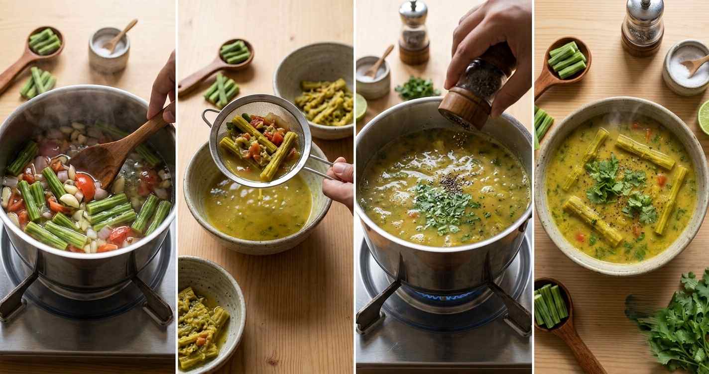 Method of preparing drumstick soup