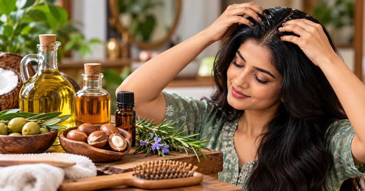 Moisturize your hair with natural oils.. Better care