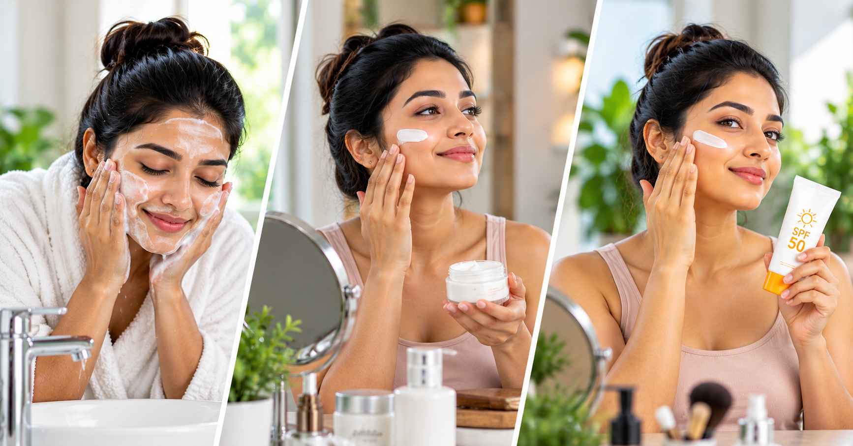 Morning Cleansing & Sunscreen