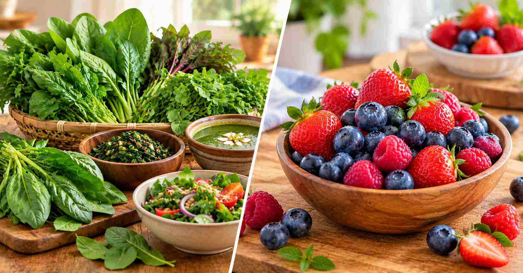 Nutrient-Rich Greens & Berries