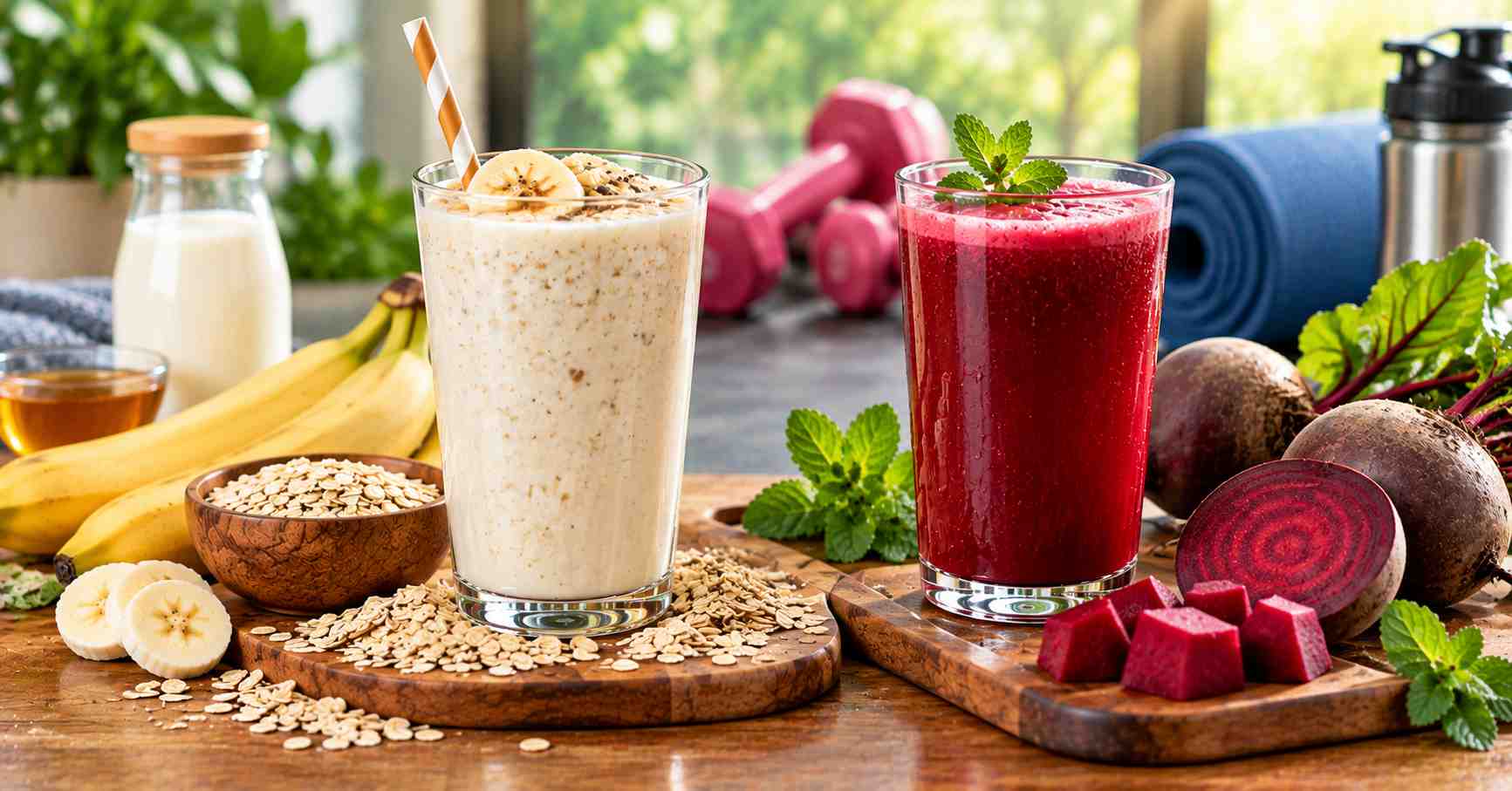 Oats Drink & Beetroot Juice