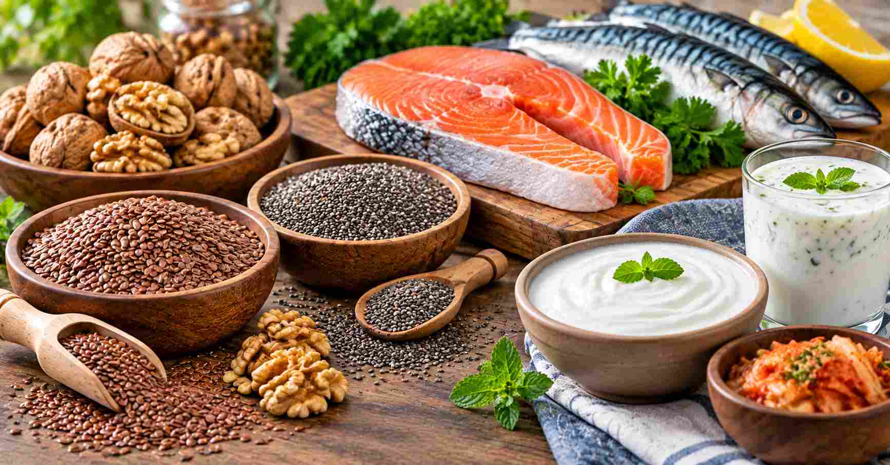 Omega-3 and Probiotic Foods