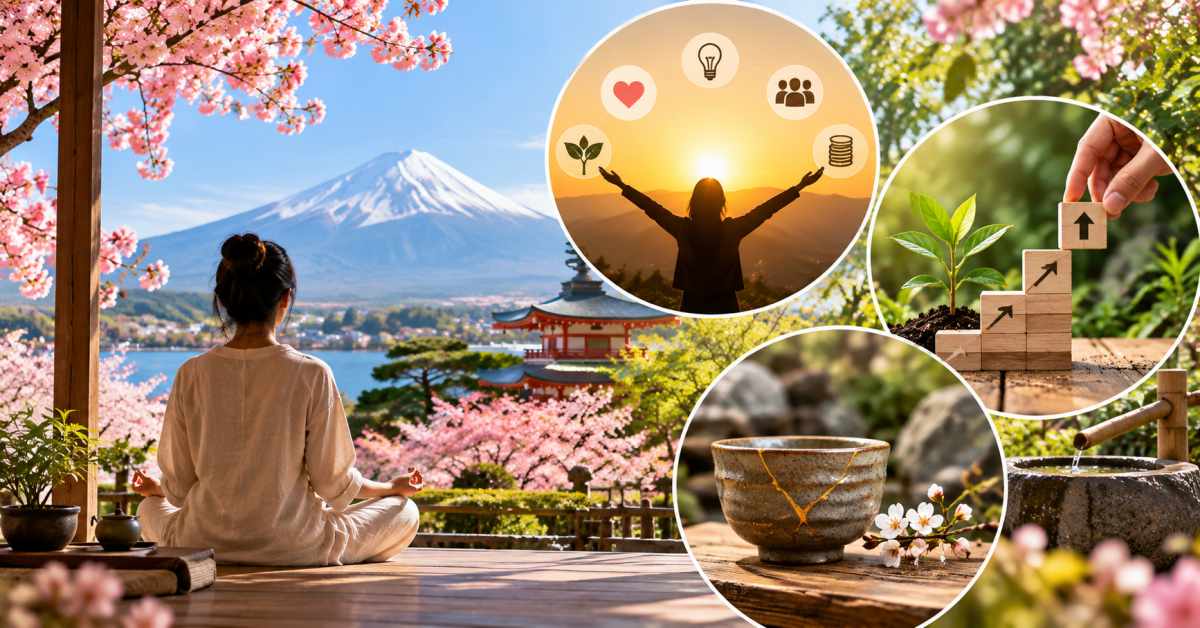 Peace of mind and direction in life through Japanese principles of living.