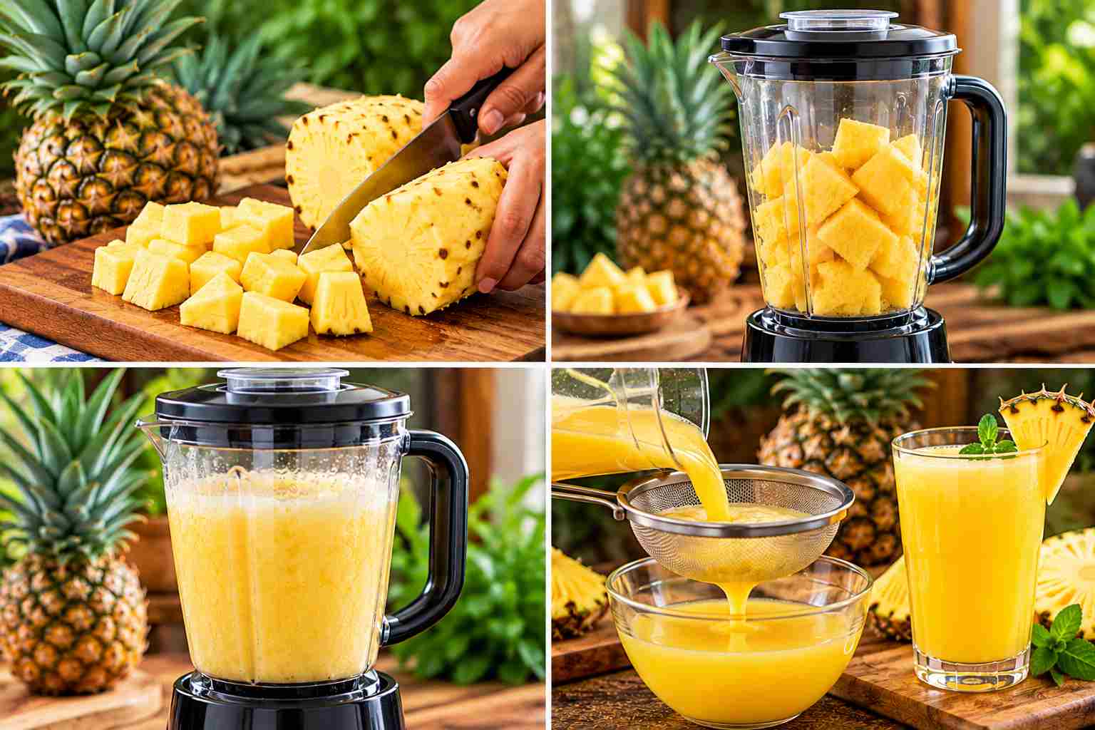 Pineapple Juice Preparation