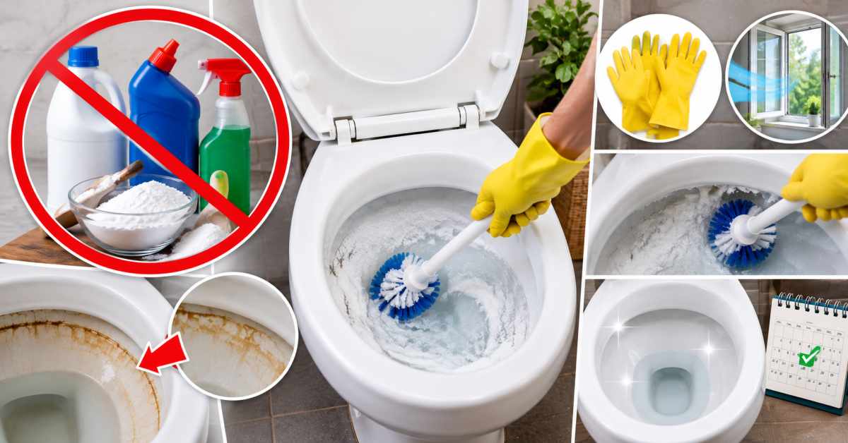 Precautions to take when using baking soda to clean the toilet
