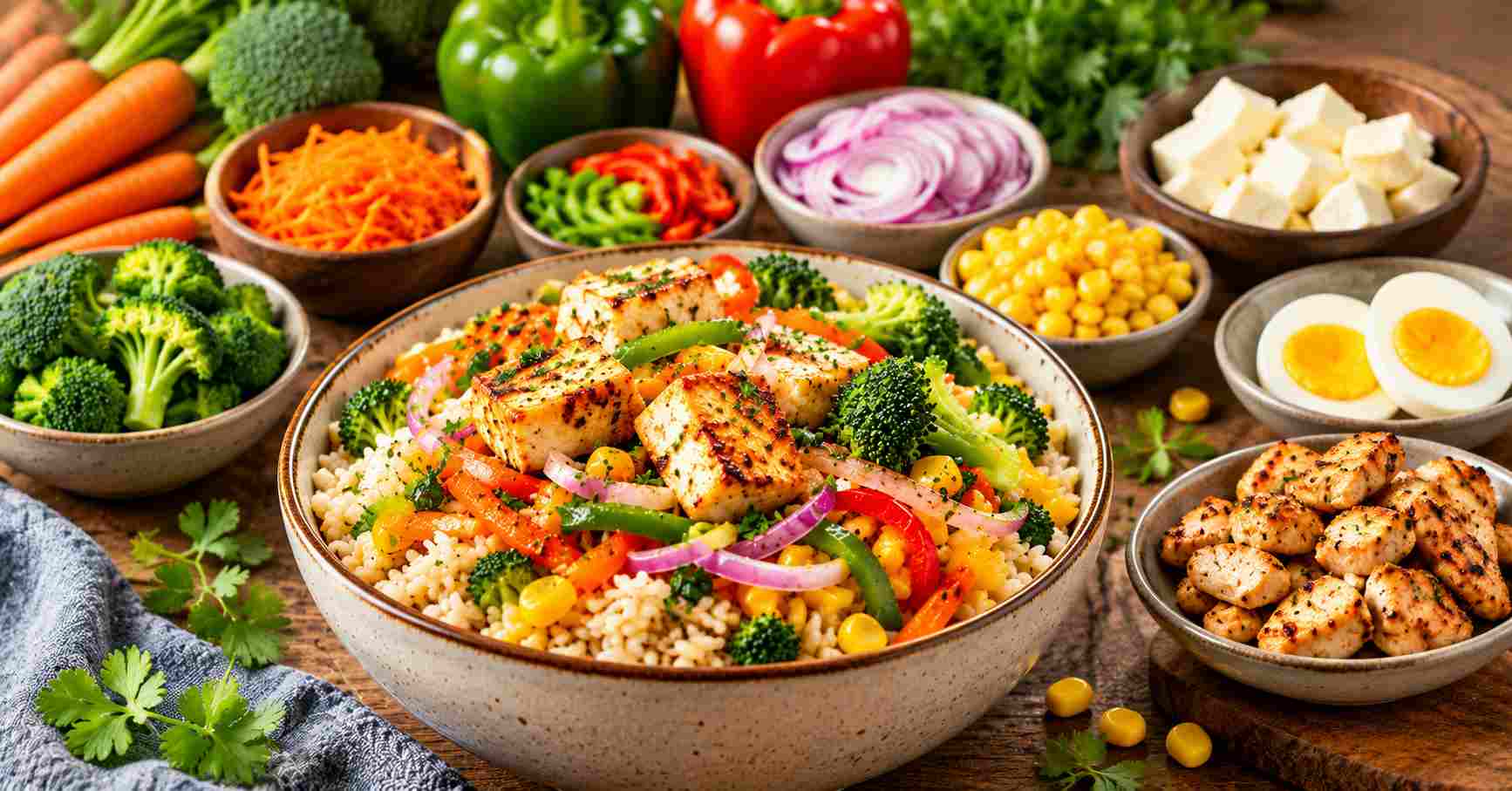 Rice bowl Ingredients Required