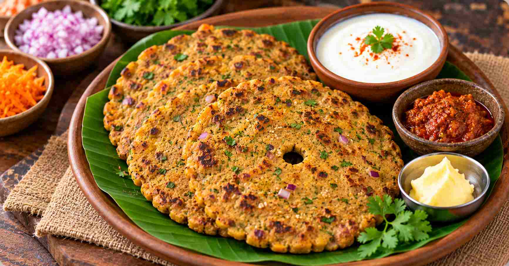 Serving Thalipeeth