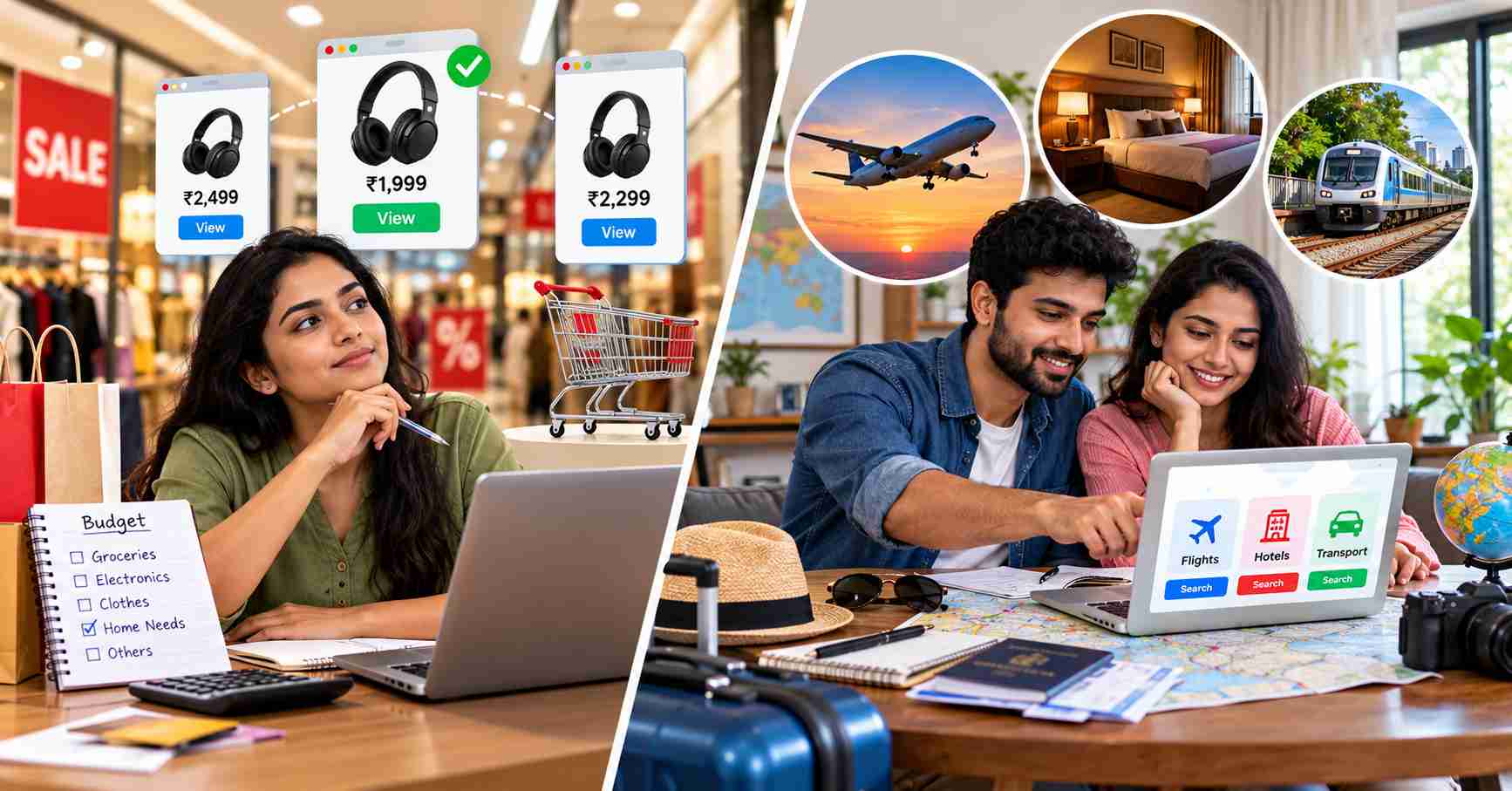 Shopping and Travel Planning